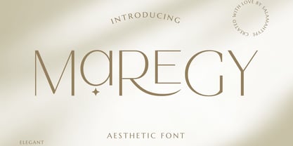 MAREGY Font Poster 1