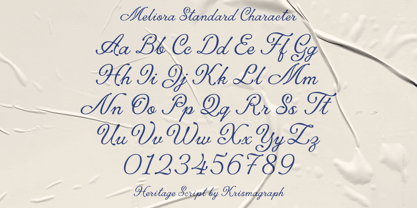 Meliora Script Font Poster 4