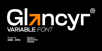 Glancyr Font Poster 1