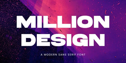 Million Design Font Poster 1