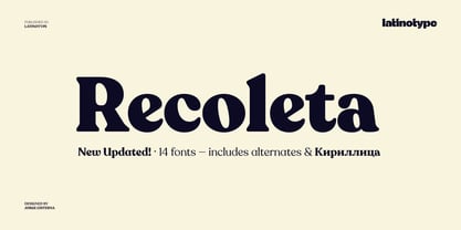 Recoleta Font Poster 1