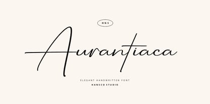 Aurantiaca Font Poster 1