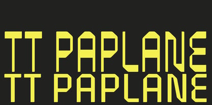 TT Paplane Font Poster 1