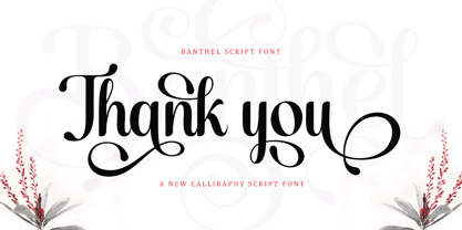 Banthel Font Poster 8