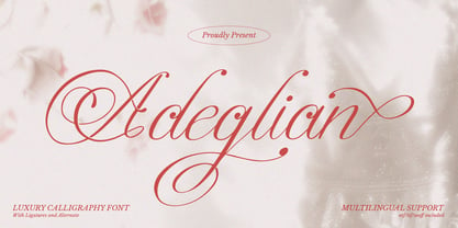 Adeglian Font Poster 1