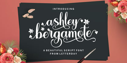 Ashley Bergamote Font Poster 1