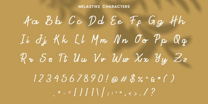 Melastike Font Poster 3