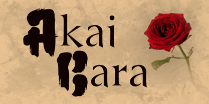 Akai Bara Font Poster 1