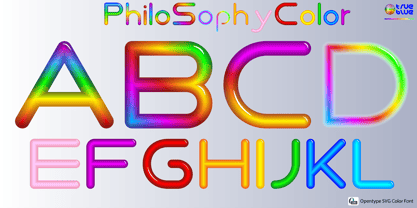 Philo Sophy Color Font Poster 1