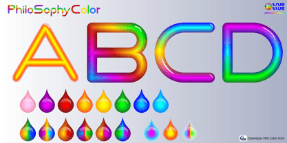 Philo Sophy Color Font Poster 2