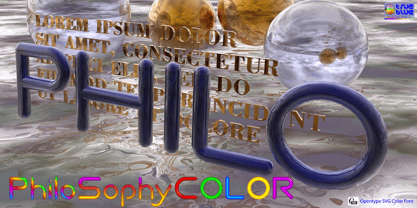 Philo Sophy Color Font Poster 3