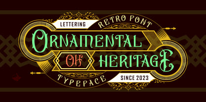 Ornamental Heritage Font Poster 9