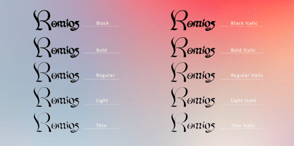 Romios Font Poster 8