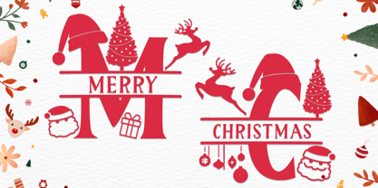 Welcome Christmas Font Poster 2