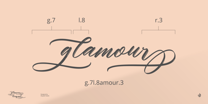 Al Glamour Bouquet Font Poster 5