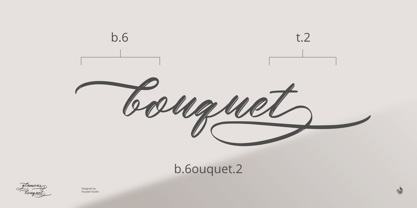 Al Glamour Bouquet Font Poster 8