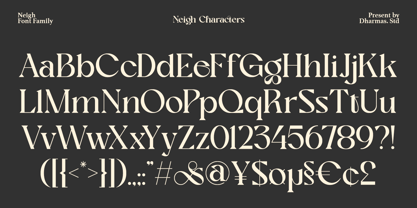 Neigh Font Poster 13