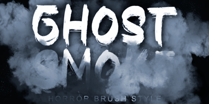 Ghost Smoke Font Poster 1