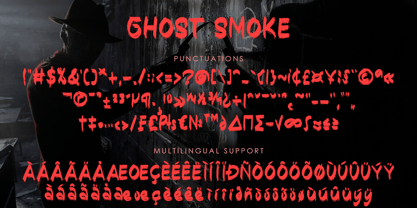 Ghost Smoke Font Poster 7