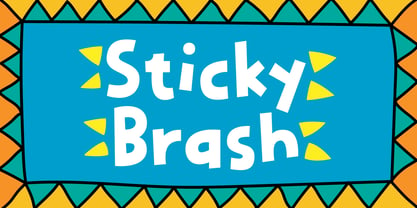 Sticky Brash Font Poster 1