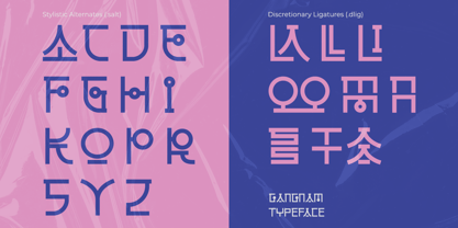 Gangnam Font Poster 10