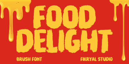 Food Delight Font Poster 1