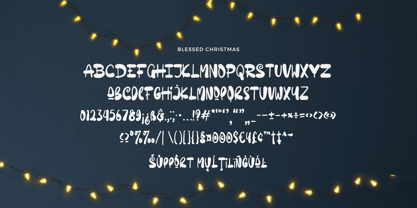 Blessed Christmas Font Poster 8