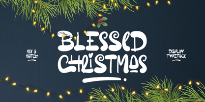 Blessed Christmas Font Poster 1