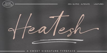 Heatesh Font Poster 1