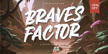 Braves Factor Font Poster 11