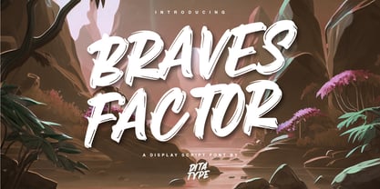 Braves Factor Font Poster 1