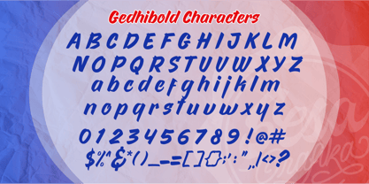 Gedhibold Font Poster 5