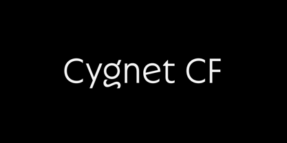Cygnet CF Font Poster 2