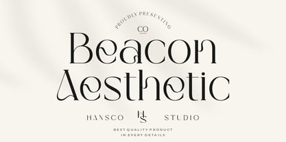 Beacon Aesthetic Font Poster 1