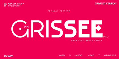 MN Grissee Pro Font Poster 1