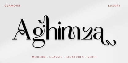 Aghimza Font Poster 1