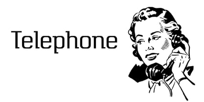 Telephone Font Poster 1
