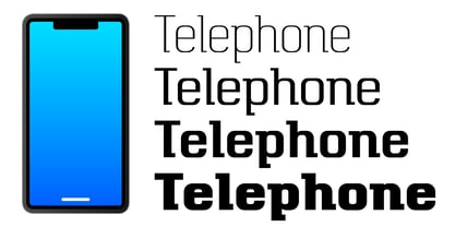 Telephone Font Poster 3