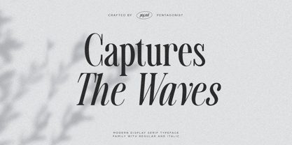 Capture The Waves Font Poster 1