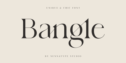 Bangle Font Poster 1