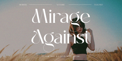Mirage Against Sh Font Poster 1