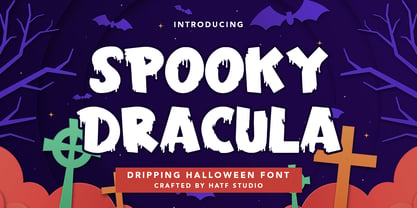 Spooky Dracula Font Poster 1