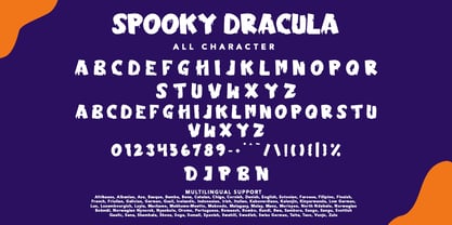 Spooky Dracula Fuente Póster 7