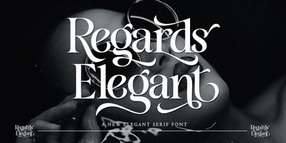 Regards Elegant Font Poster 1