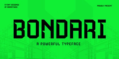 Bondari Font Poster 1