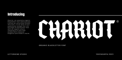 Chariot Font Poster 1