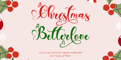 Christmas Betterlove Font Poster 1