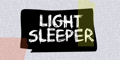 Light Sleeper Font Poster 1