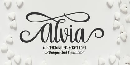 Alvia Font Poster 1