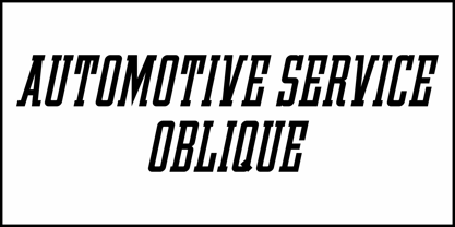 Automotive Service JNL Font Poster 4